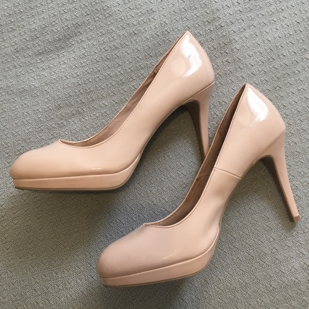 Christian Siriano Faux Leather Pink Heels, size 11